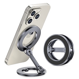 Itramax Magnetic Double Ring Phone Stand Holder (Gray) $8.79 + Free Shipping w/ Prime or $35+ orders