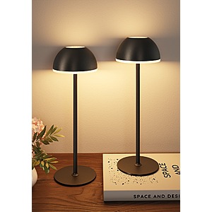 Prime Members:2-Pack EZVALO Rechargeable USB-C Cordless Table Lamps w/ 3 Temps $15 + Free Shipping