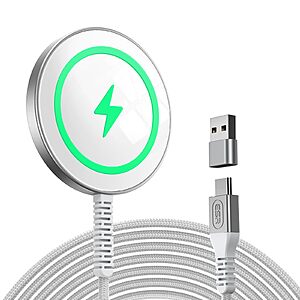 ESR MagSafe 15W Wireless Charger w/ 5' Cable (Silver) $4.50 & More