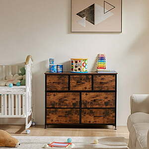 CONCETTA 7-Drawer Fabric Storage Cabinet (Rust) $29.99 + Free Shipping w/ Walmart+ or $35+ orders