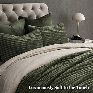 PHF Luxury Velvet Quilt Sets (Various Colors): from $25.20 (2-Piece Twin), $30 (3-Piece Queen), $33 (3-Piece King) + Free Shipping w/ Prime or $35+ orders