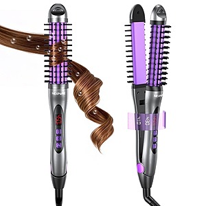 NEXPURE Ionic Curling Iron Brush and Straightener 2 in 1 $22.69 + Free Shipping w/ Walmart+ or $35+ Orders