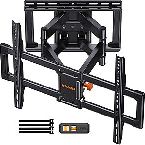 Perlegear Full Motion TV Wall Mount for 42-90" TVs (Holds up to 132-lbs) $32.89 & More + FS