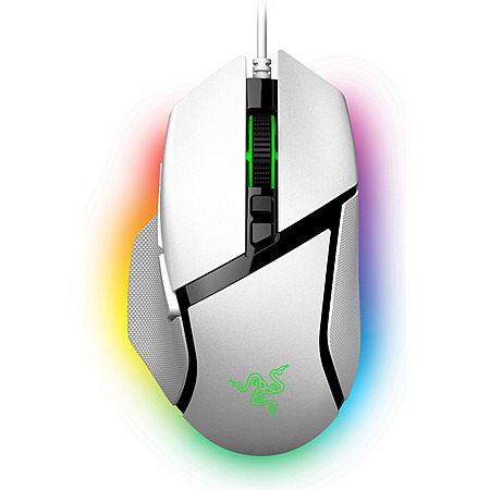Razer Wired Basilisk V3 Optical Gaming Mouse with Chroma RBG Lighting (White) $37.99 + Free Shipping
