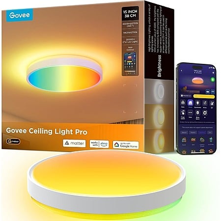 Prime Members: 15" Govee Smart Ceiling Light 4300LM $89.99 + Free Shipping