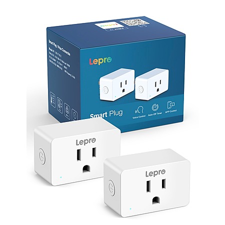 Lepro P1 Smart Plug Mini 15A: 2-Pack $11.10, 4-Pack $19.37 + Free Shipping w/ Prime or $35+ orders