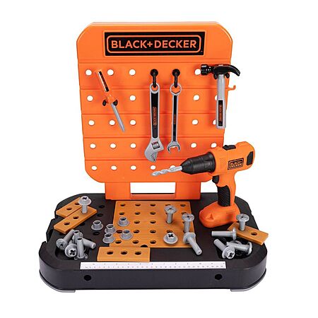 40-Piece BLACK+DECKER Kids' Tabletop Workbench & Tool Storage Toy Set $14 + Free Shipping