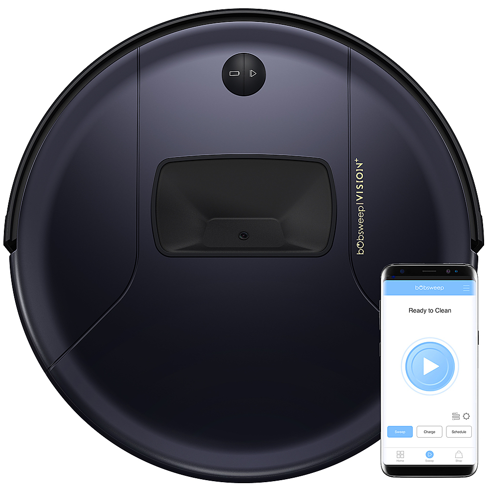bObsweep PetHair Vision PLUS Wi-Fi Connected Robot Vacuum & Mop Blackberry WVP58021 - $217.99
