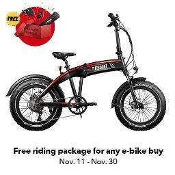 TurboAnt Swift S1 Folding Fat Tire All-Terrain eBike for $1,499 + a free-riding package(value $99) & a chance to win a $500 TurboAnt Gift Card +  Free Delivery