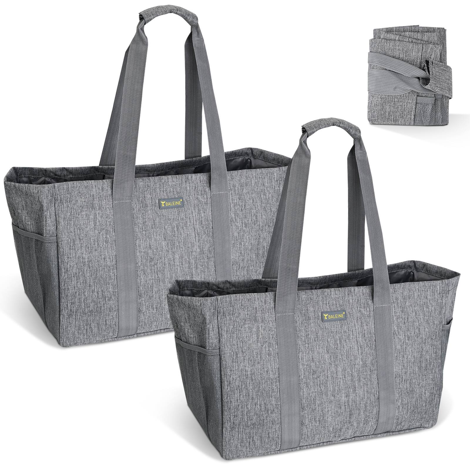 Large Wire & Soft Frame Laundry Tote Bag (1&2 pack, 8 colors) b/w $11.99 - $29.99 + Free Shipping w/ Prime or Orders $25+