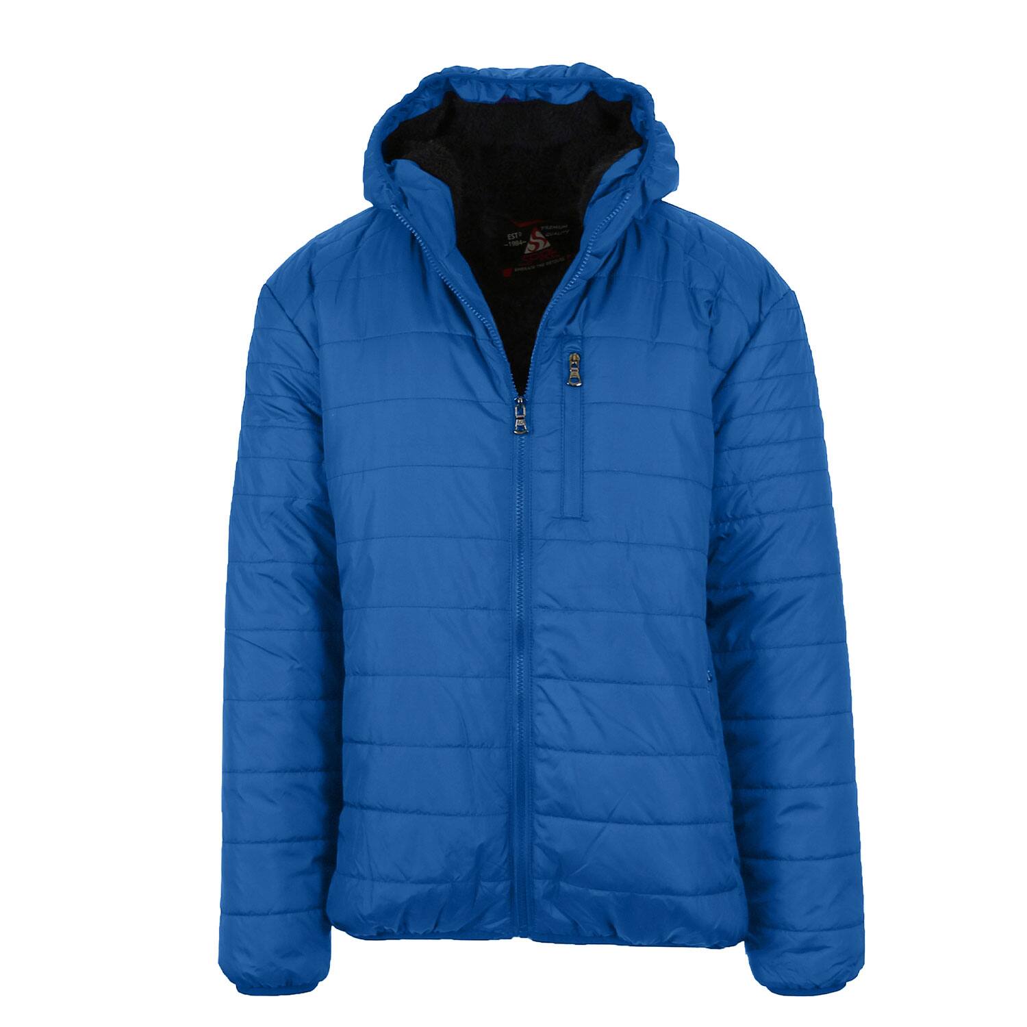 Men's Sherpa-Lined Hooded Puffer Jacket $29.74 + Free shipping