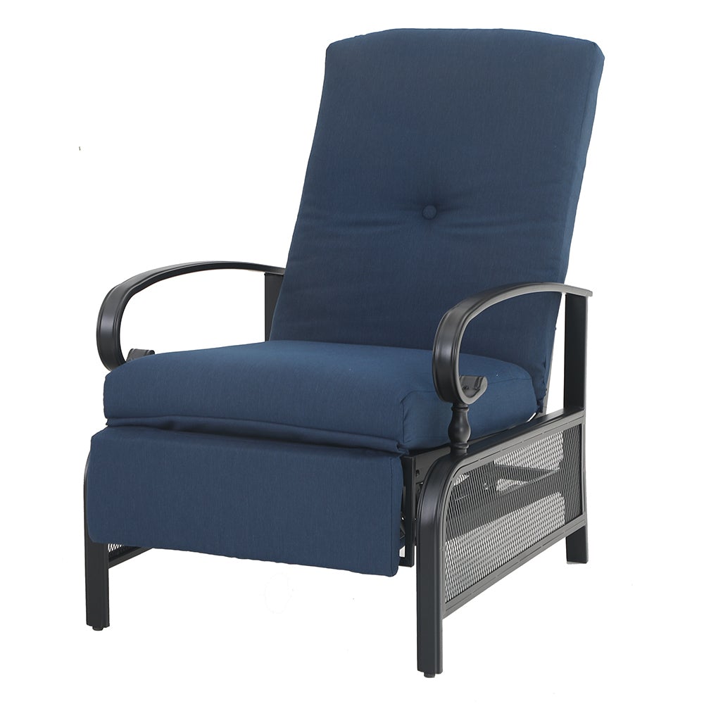 PHI VILLA Adjustable Patio Metal Relaxing Recliner Lounge Chair for $299.99 + Free Shipping