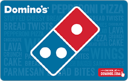 Buy a $25 Domino’s Card and get a Free $5 Domino’s Gift Card