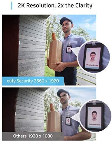 eufy Security, Wi-Fi Video Doorbell, 2K $96.99 + FS