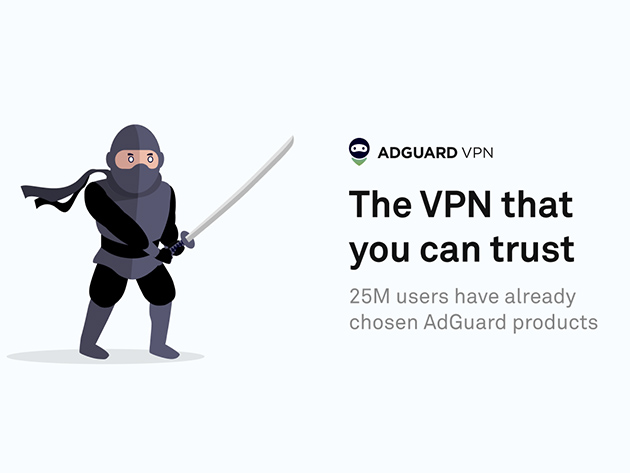 AdGuard VPN: 5-Yr Subscription $26