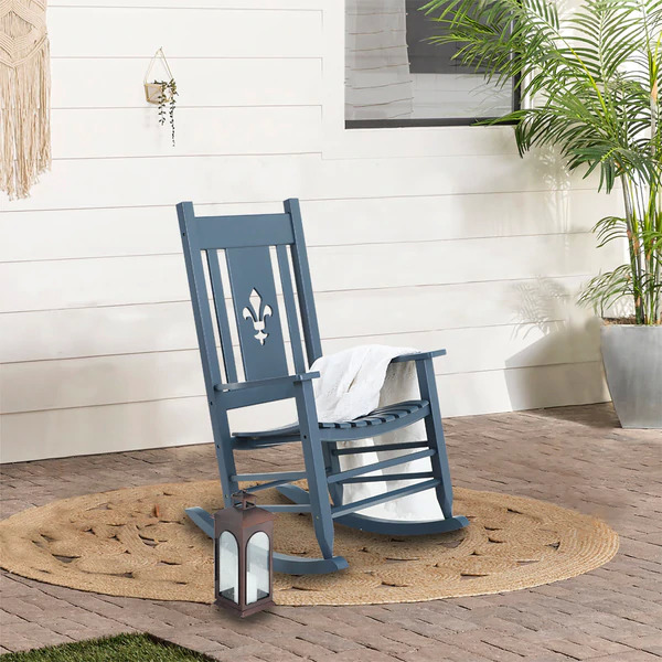 Phi Villa Solid Outdoor Indoor Rocking Chair from $94.99 + Free Shipping