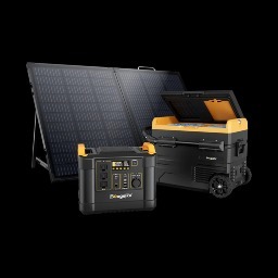BougeRV 59QT Refrigerator with 130W Portable Solar Panel Kits $1369.99 + Free Shipping