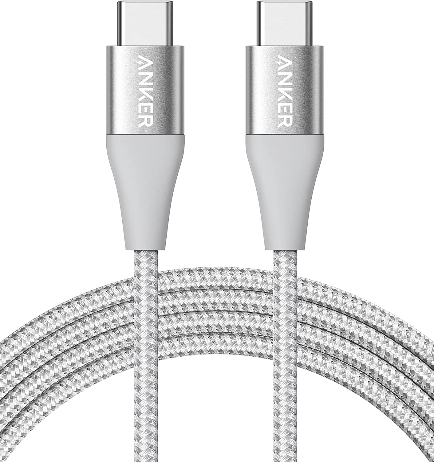 Anker Powerline+ II USB C to USB C Cable (6ft, 60W) Silver/Red Color $8.99 + Free Shipping w/ Prime or Orders $25+
