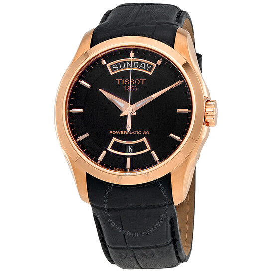 TISSOT Couturier Automatic Black Dial Watch $249 + Free Shipping