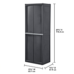 Sterilite Adjustable 4-Shelf Storage Cabinet With Doors (Gray) $120+ Free Shipping