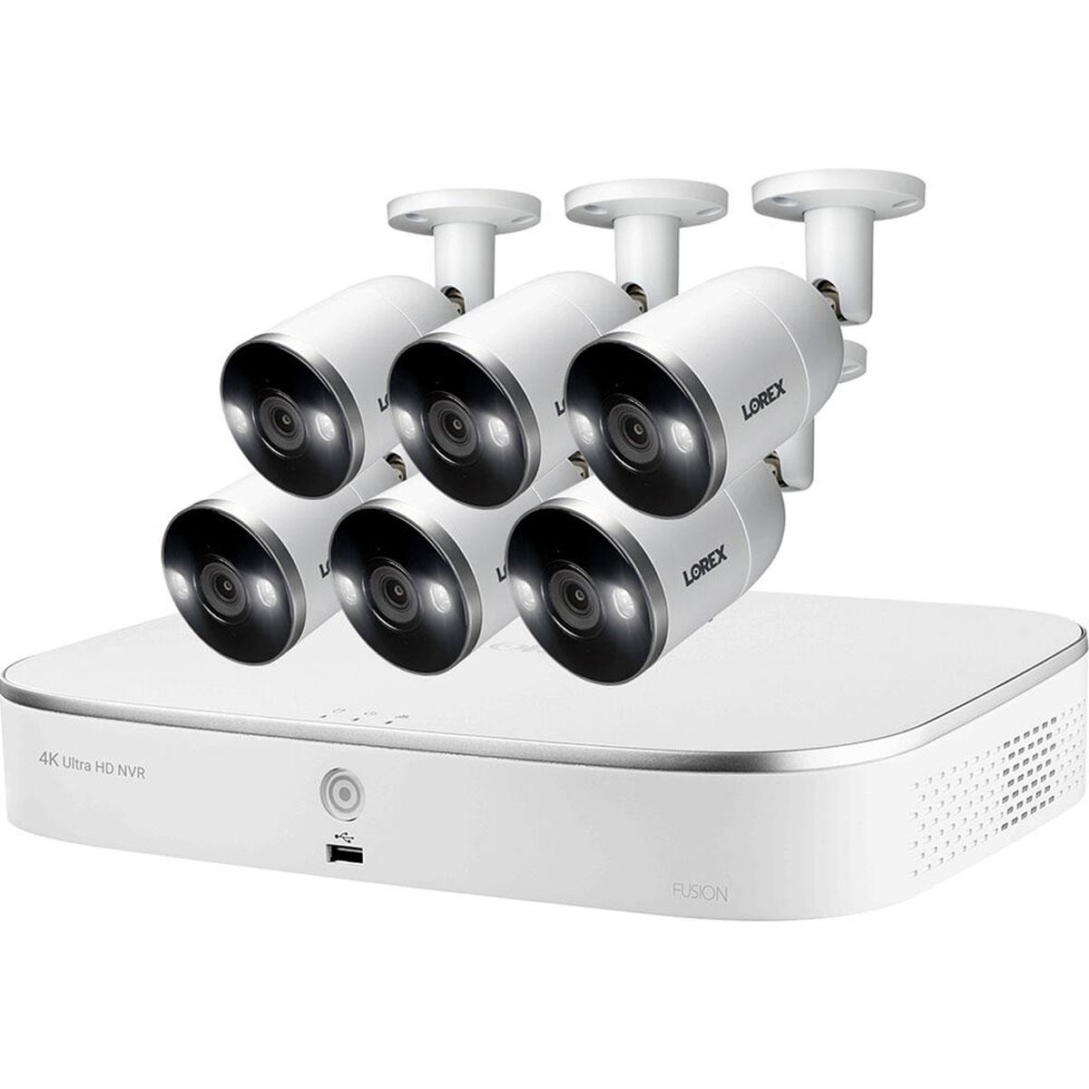Lorex 4K PoE 8-Channel 3TB Fusion NVR System with 6x 8MP Bullet Cameras $649.99 + free shipping @ Adorama