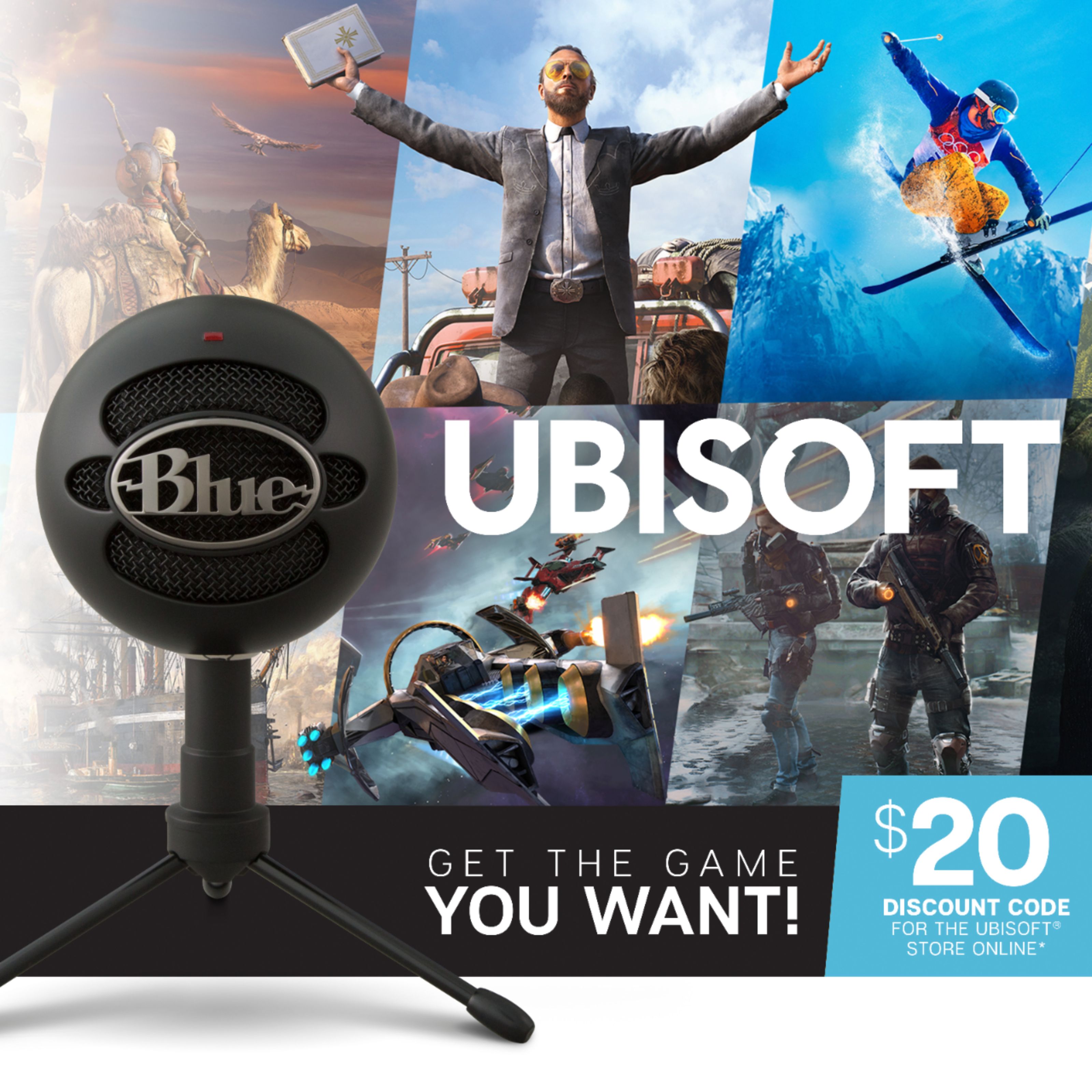 Blue Microphones Snowball iCE USB Microphone + $20 Ubisoft Discount Code 988-000063 - $39.99
