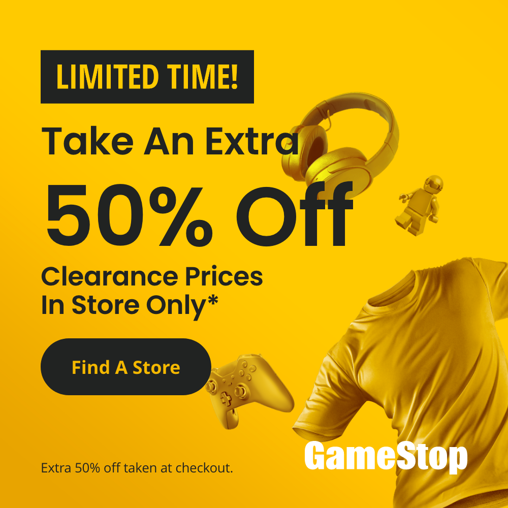 GameStop In-Store Only: Up to 50% off Clearance Sale - $4.99
