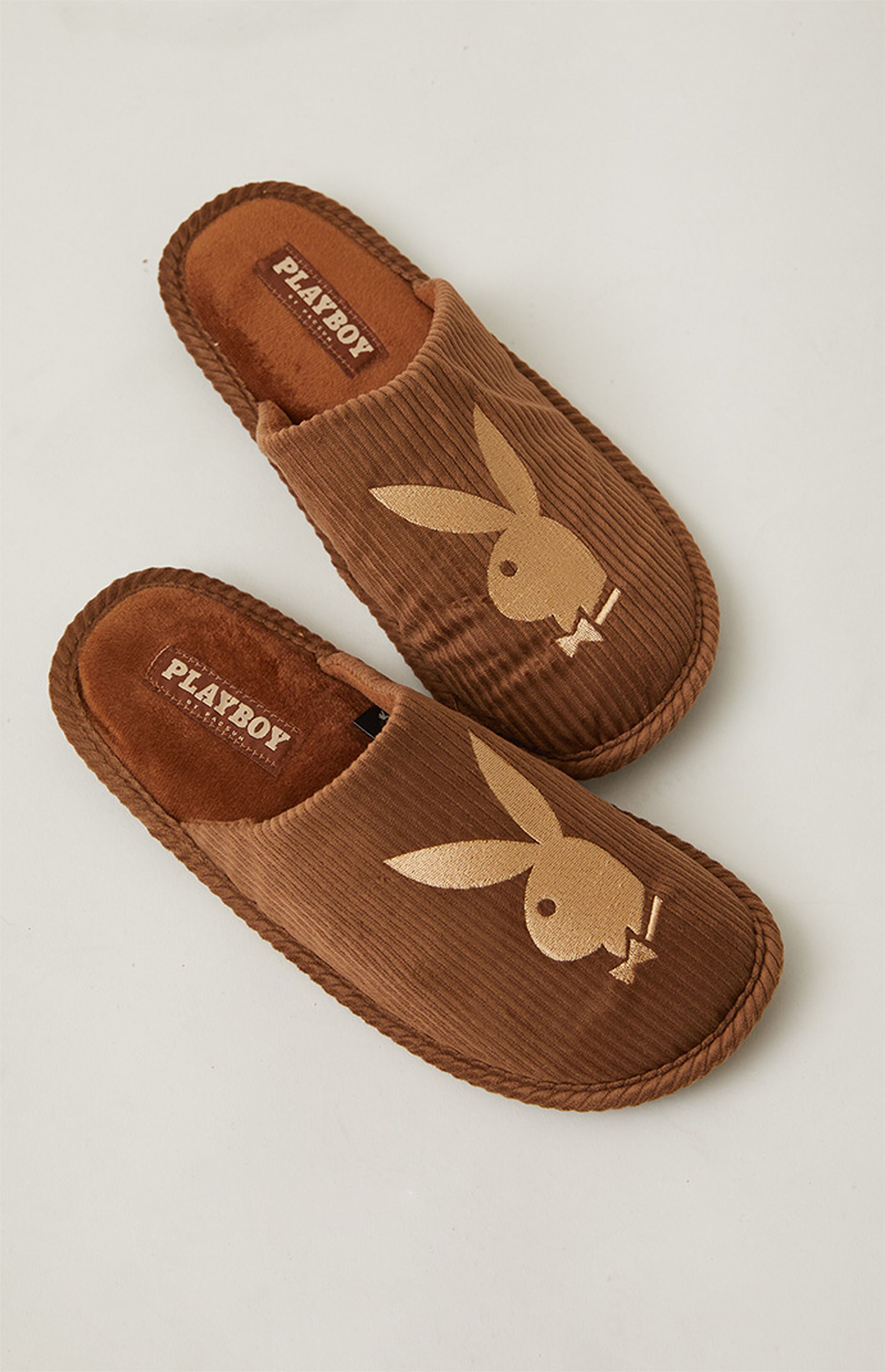 Playboy By PacSun Corduroy Bunny Slippers Mens - XLG (11/12), XXL (13) - $6.62 w/ Free Shipping @ PacSun