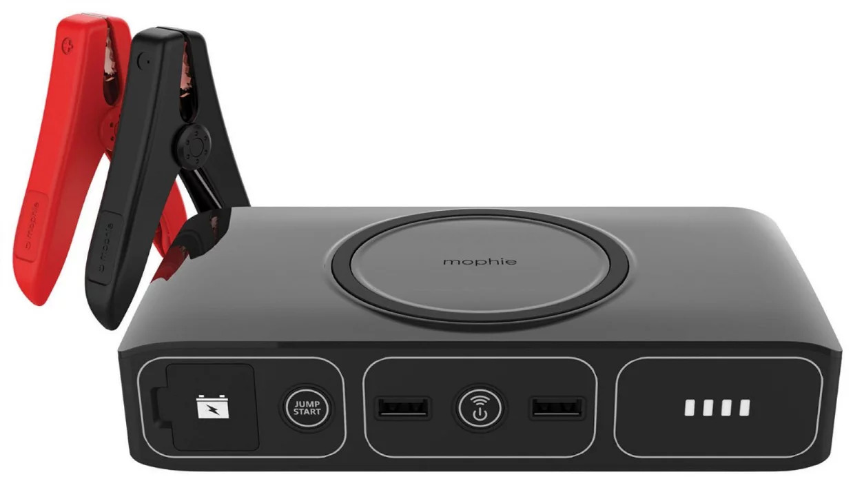 Mophie Powerstation Go Car Jump Starter with AC Outlet & Wireless Charging-Black - $44.97 + Free Shipping @ A4C