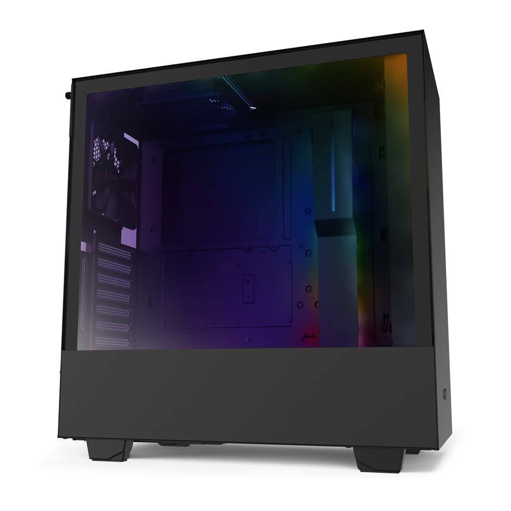 NZXT H510i - CA-H510i-B1 - Compact ATX Mid-Tower PC Gaming Case - Front I/O USB Type-C Port - Vertical GPU Mount - Tempered Glass Side Panel - Integrated RGB Lighting  $49.99 + FS