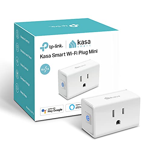 Kasa Smart Plug Ultra Mini 15A, Smart Home Wi-Fi Outlet Works with Alexa, Google Home & IFTTT, No Hub Required, UL Certified, 2.4G WiFi Only, 1-Pack(EP10), White $6.99