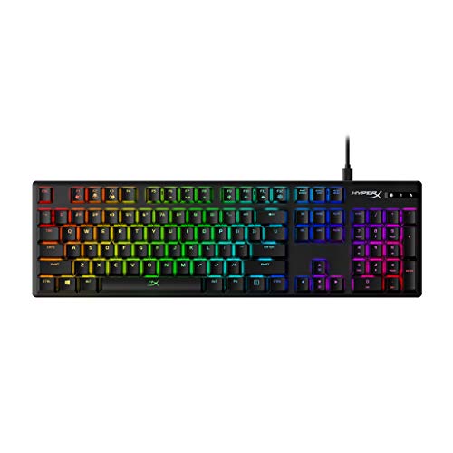 HyperX Alloy Origins - Mechanical Gaming Keyboard, Software-Controlled Light & Macro Customization, Compact Form Factor, RGB LED Backlit - Linear HyperX Red Switch $54.99