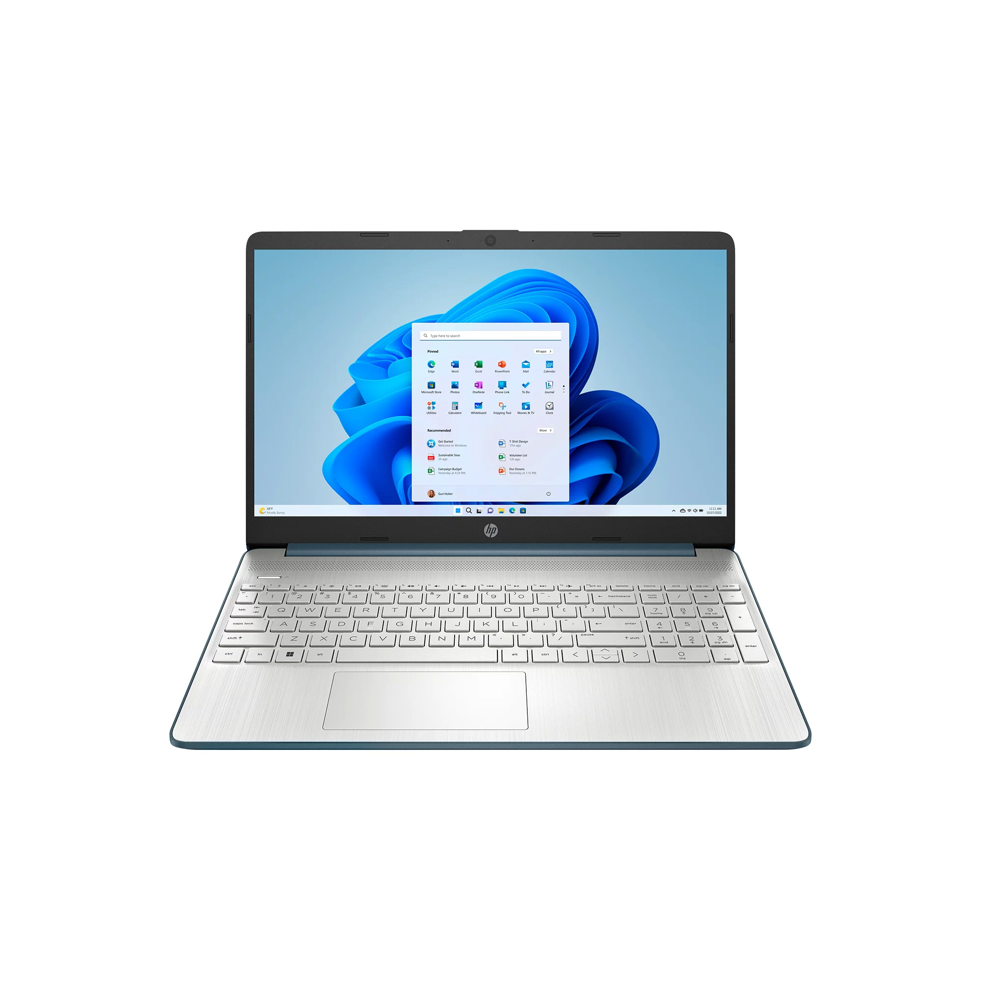 HP 15.6" Laptop, Intel Core i3-1115G4, 8GB RAM, 256GB SSD, Spruce Blue - $299 + Free Shipping @ Walmart
