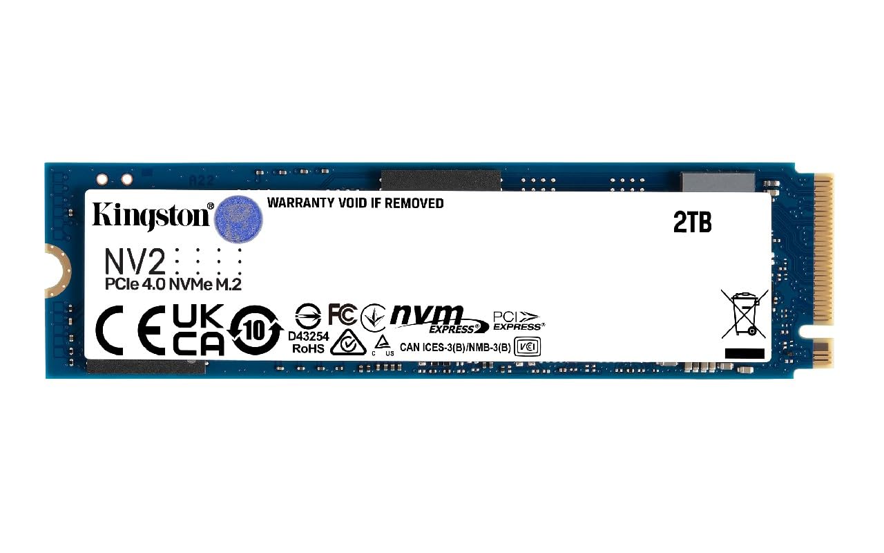 Kingston NV2 2TB M.2 2280 NVMe Internal SSD | PCIe 4.0 Gen 4x4 | Up to 3500 MB/s | SNV2S/2000G $79.99 + Free Shipping