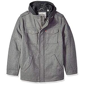 Levi's wool military jacket with deals hood