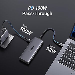 USB C Hub Multiport Adapter,Dockteck 7-in-1 USB-C Hub with 4K 60Hz HDMI  with USB C to HDMI VGA Adapter, CableCreation USB Type C to Dual VGA HDMI  Splitter Converter 