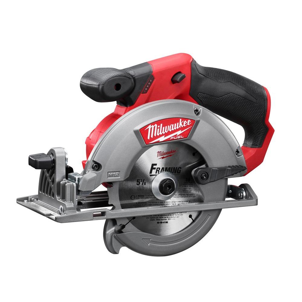 HACK M12 FUEL 12-Volt Lithium-Ion Brushless Cordless 5-3/8 in. Circular Saw (Tool-Only) w/ 16T Carbide-Tipped Metal Saw Blade $85.2