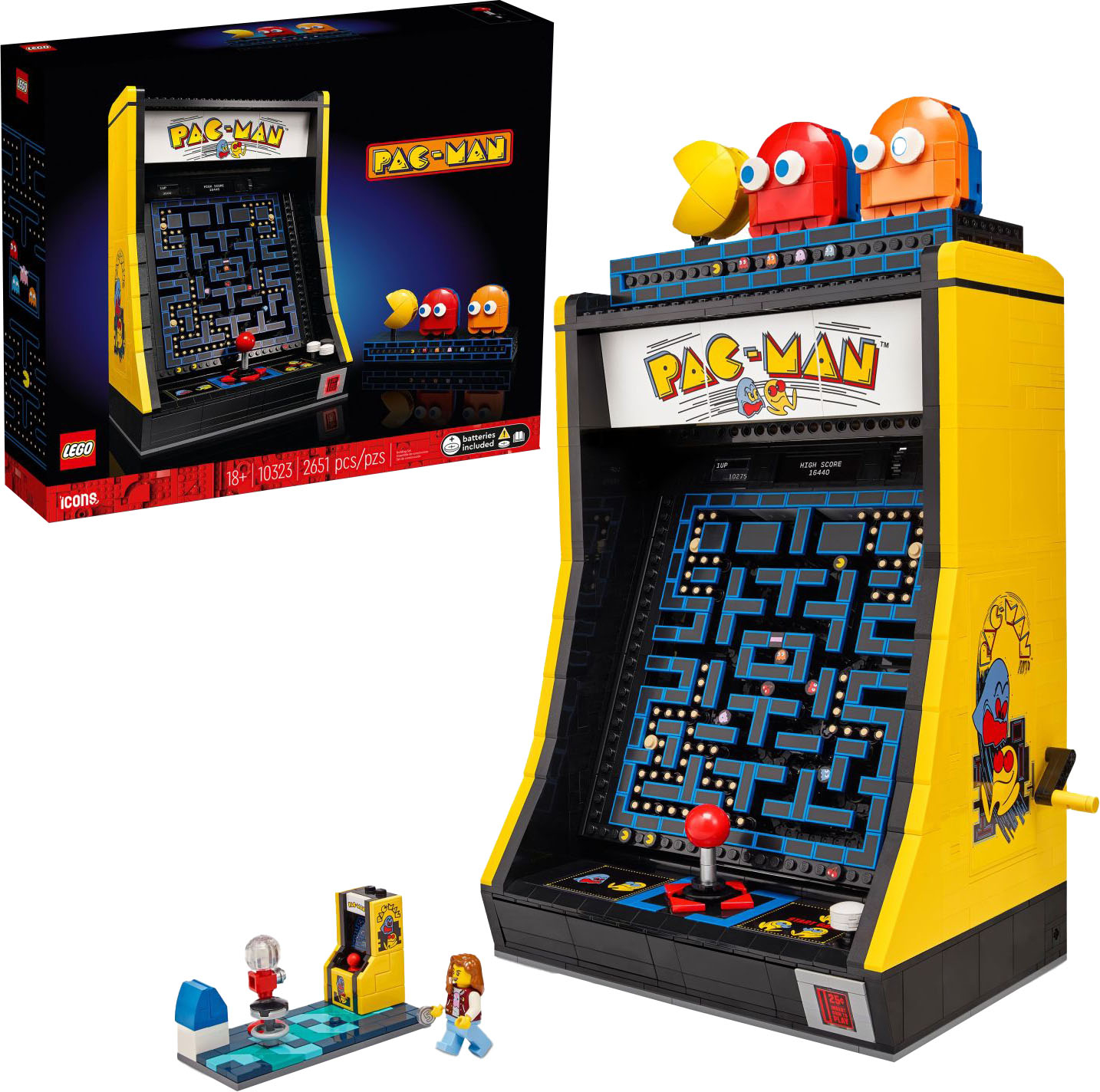 LEGO Icons PAC-MAN Arcade Retro Game Building Set 10323 6426514 - Best Buy $184.99