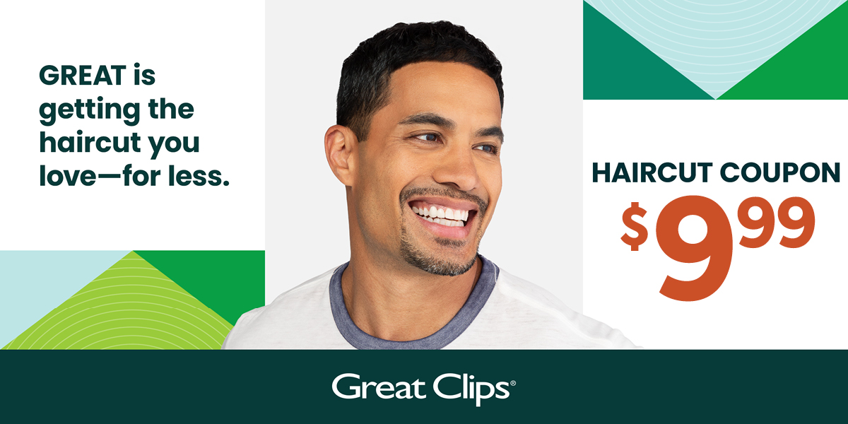 Great Clips $9.99 Haircut Coupon (PA/NJ/DE and other assorted regions) $9.99