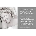 Glamour Shots, Free Photo Session, Makeover &amp; 8x10 portrait Expires 8/31/13