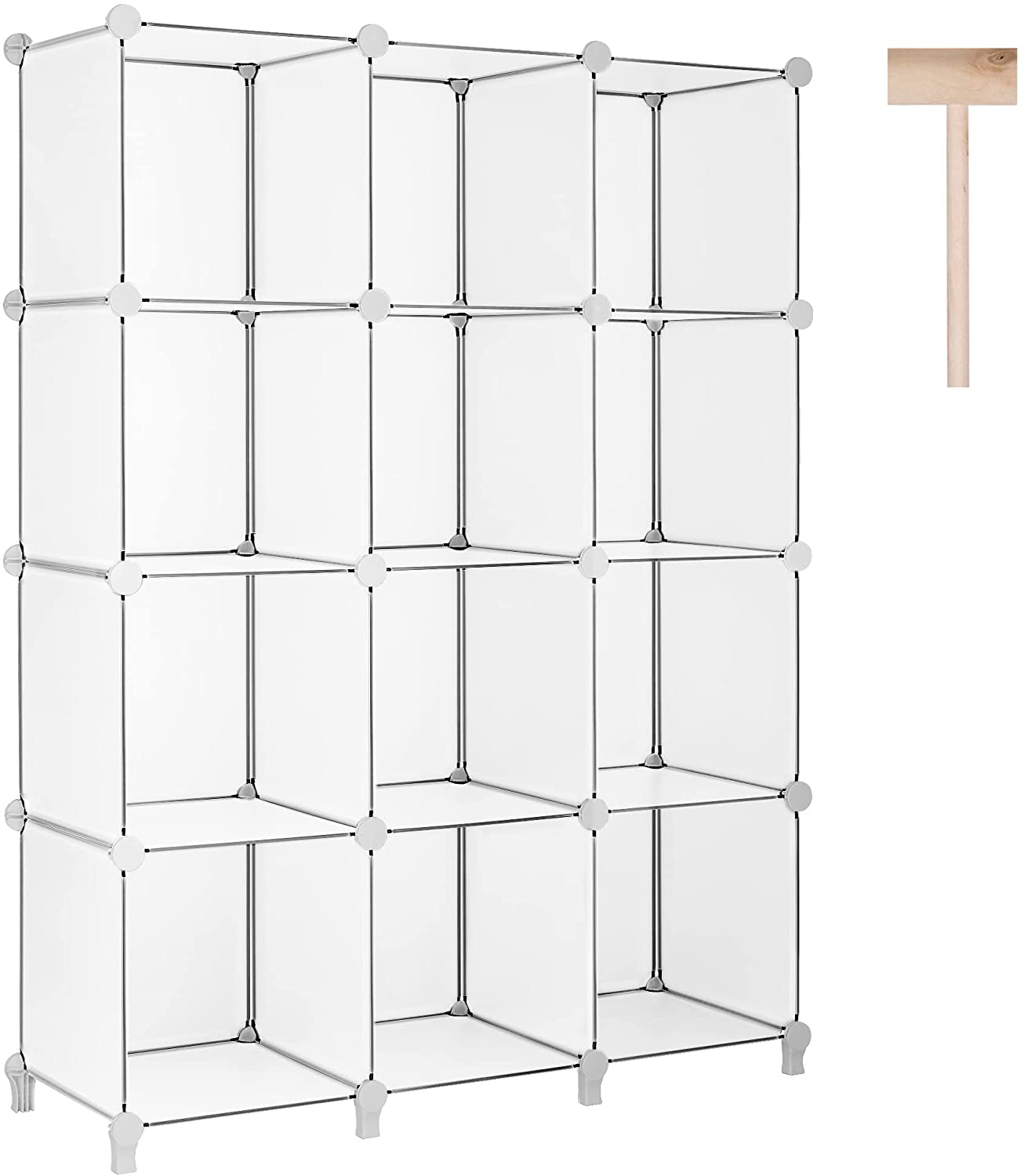 Puroma Cube Storage Organizer 12-Cube Closet Storage Shelves for $36.74