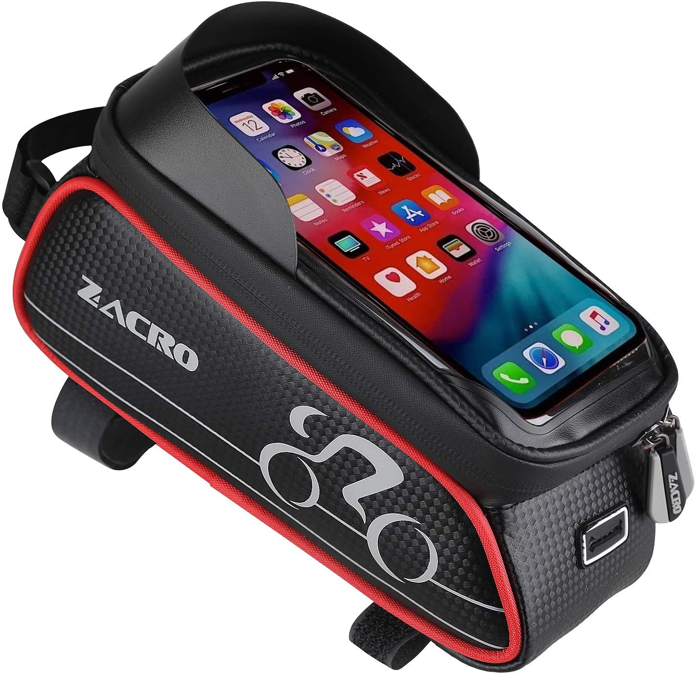 Zacro Bicycle Front Frame Phone Holder Bag (for Smartphones Under 6") $5