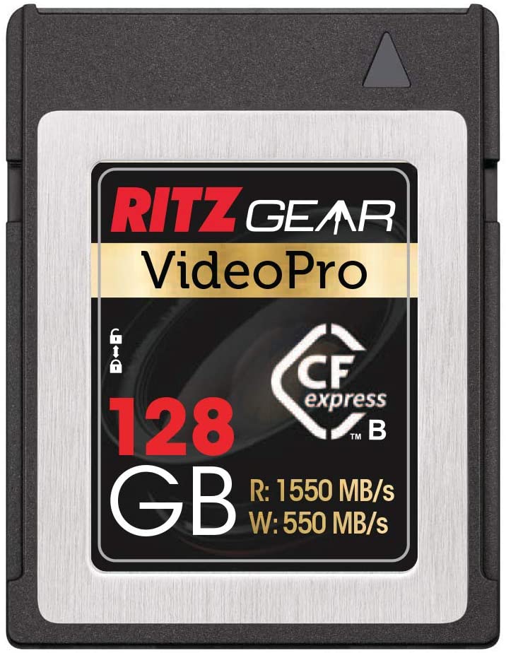 RITZ GEAR VideoPro CFExpress Type B 128GB Memory Card (1550/550 R/W) $99.99