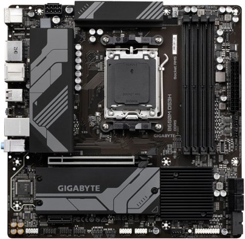 GIGABYTE - B650M DS3H (Socket AM5) USB 3.2 Gen2 AMD Motherboard - Black $159.99