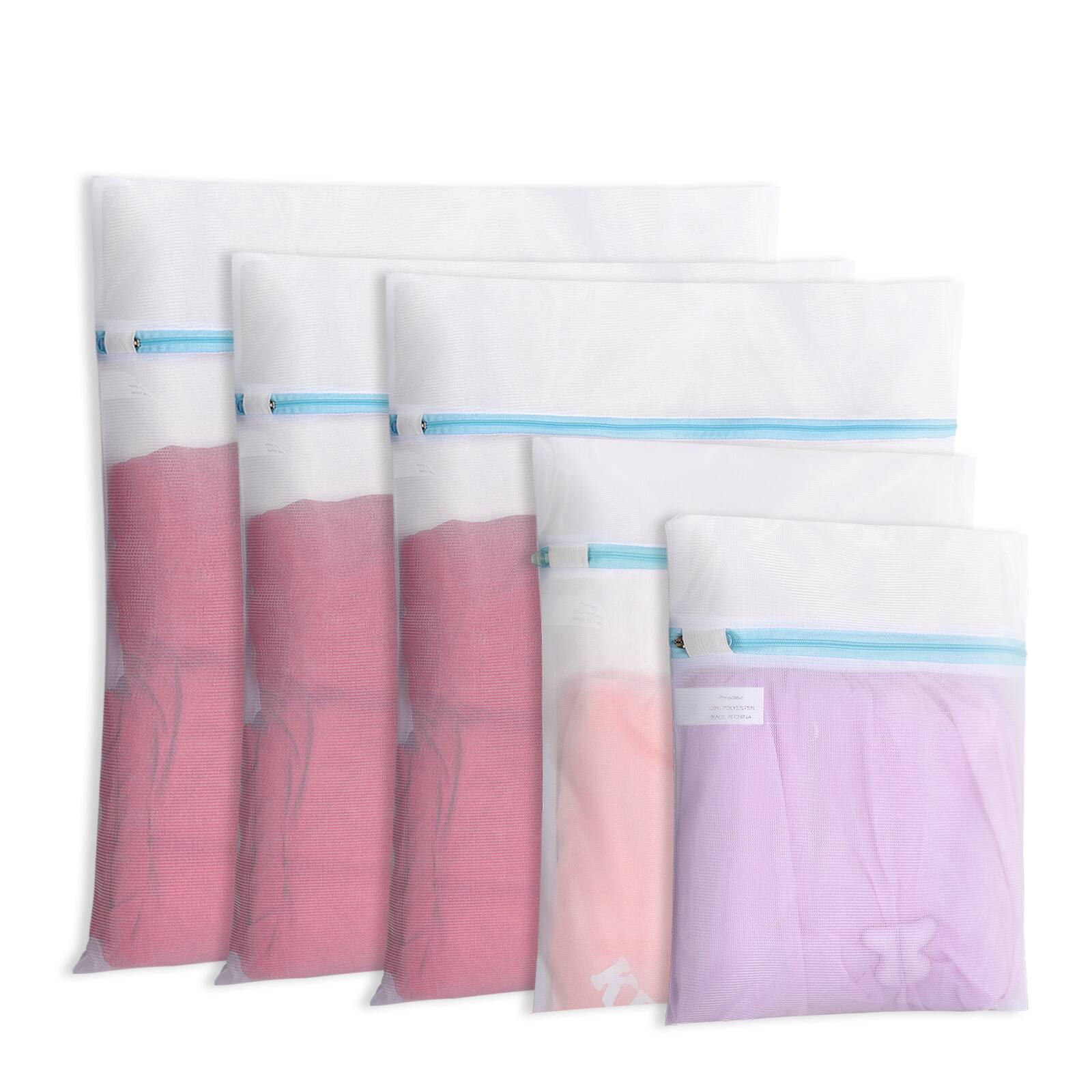 5 Pack Mesh Laundry Bags with Premium Zippers for Lingerie & Delicate for $6.39