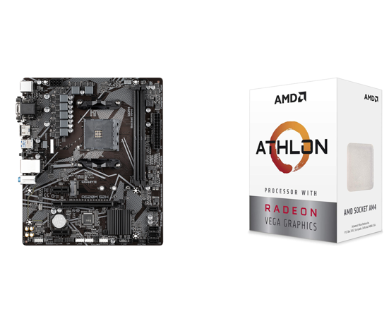 AMD Athlon 3000G CPU + GIGABYTE A520M S2H Motherboard (combo) $119.98