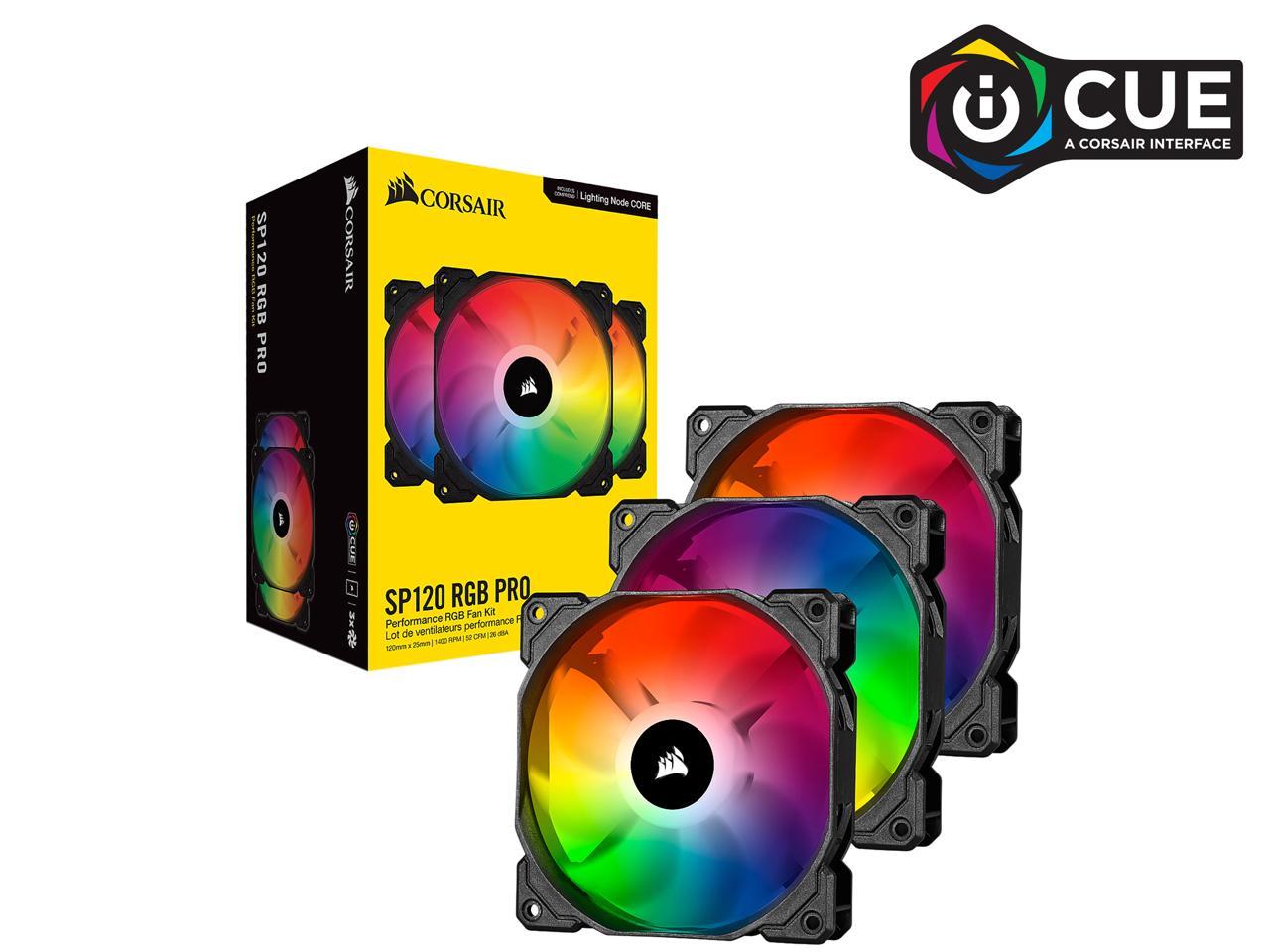 Corsair iCUE SP120 RGB PRO Performance 120mm Triple Fan Kit for $54.99 w/ FS after Code