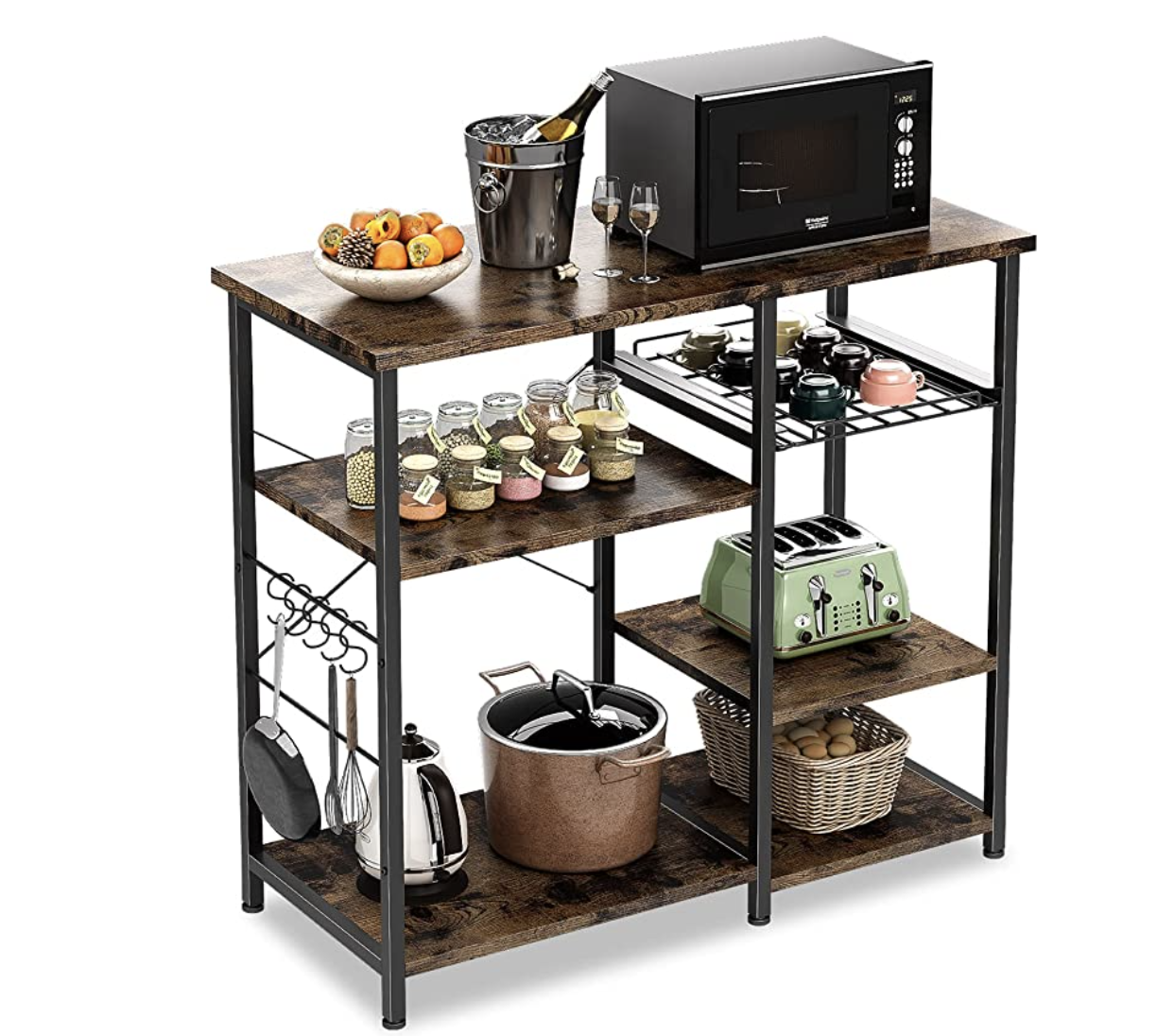 ODK 3-Tier Coffee Bar Table & Kitchen Bakers Rack for $79.99 + Free ...