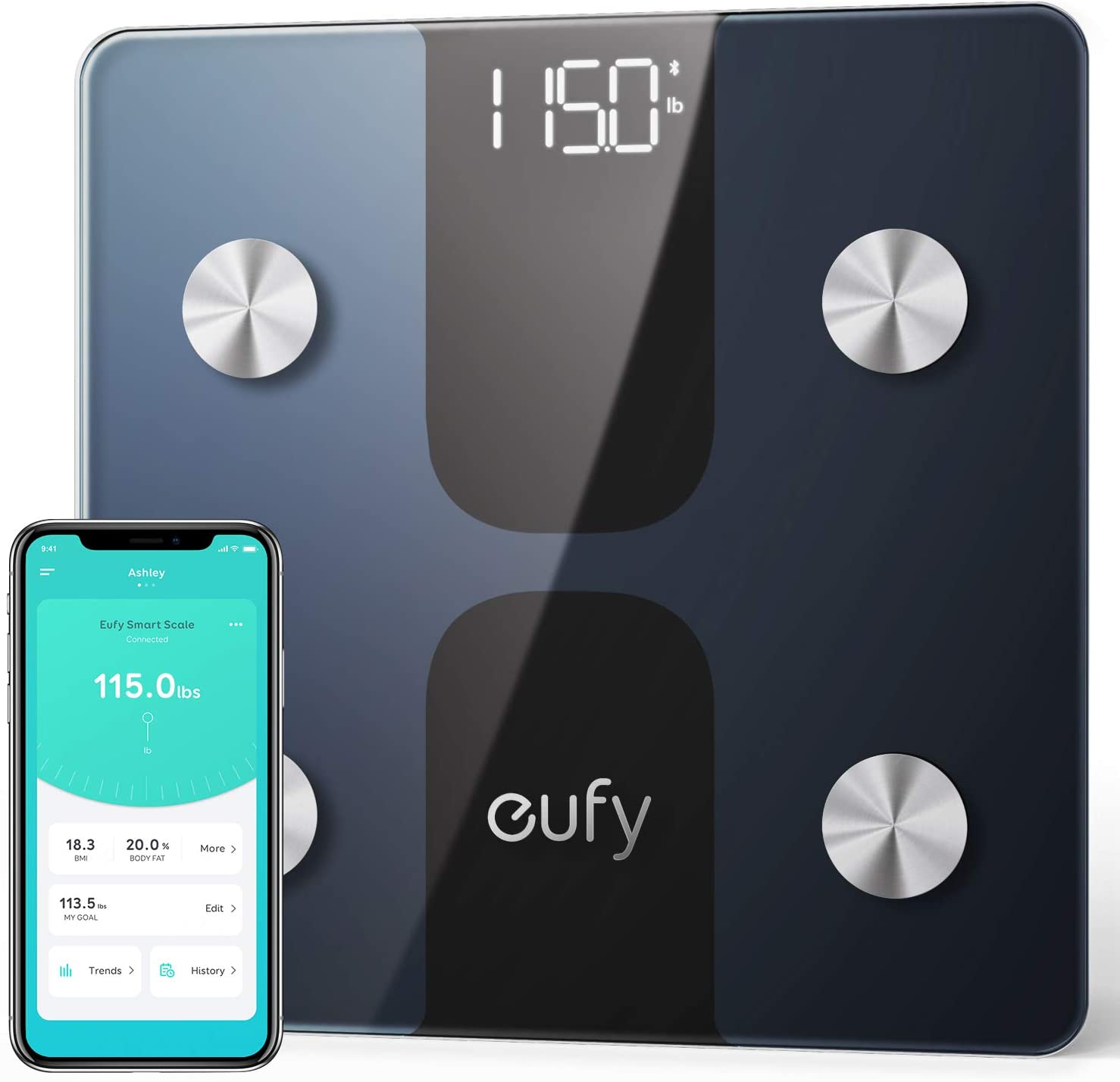 Save 41% OFF on eufy Smart Scale C1 with Bluetooth, Body Fat Scale $17.80