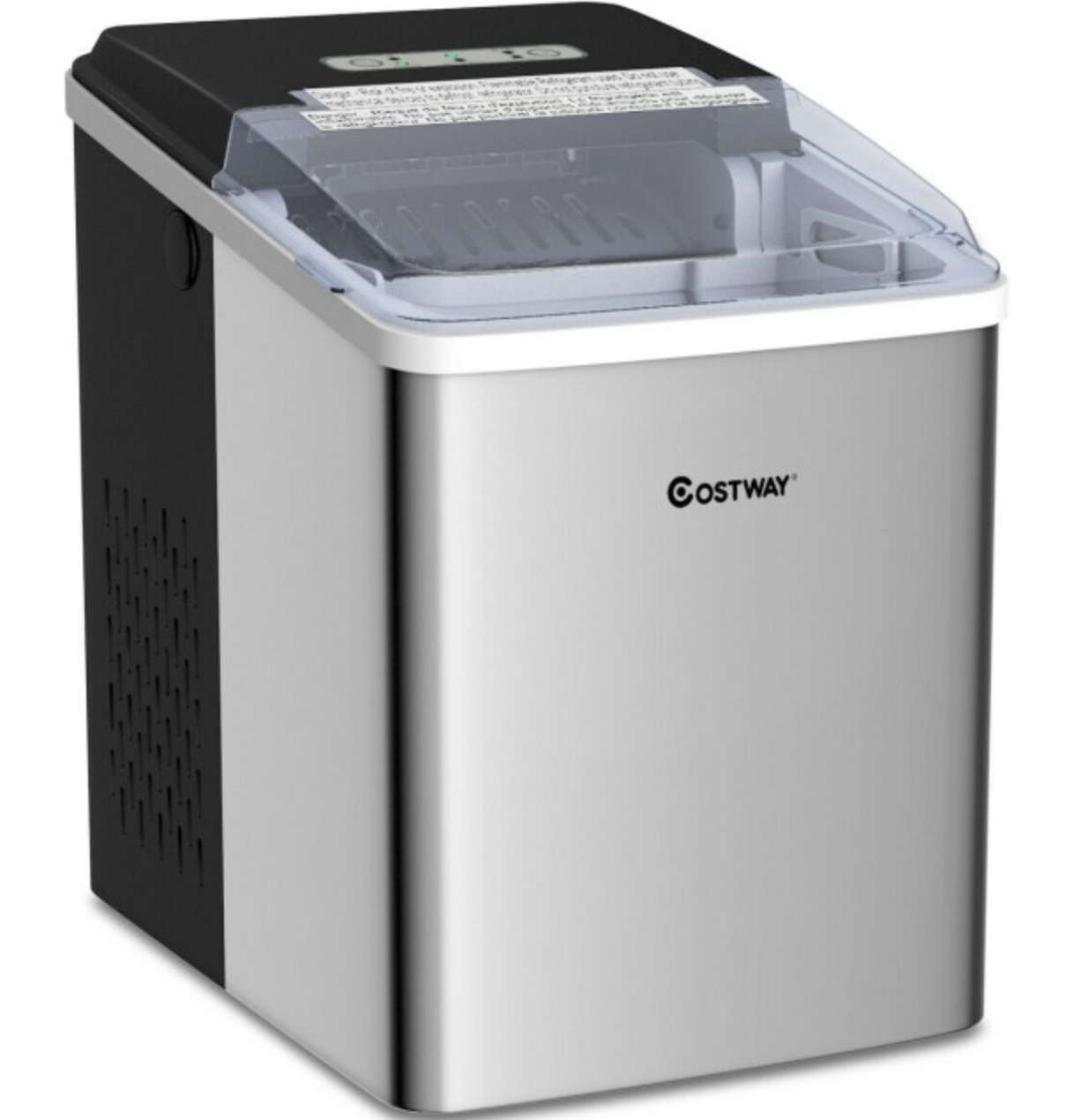 Costway 26 lbs/24 H Self-Clean Stainless Steel Ice Maker $113.95 + Free Shipping